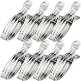 Clothes pegs - Open windproof clips - Clothes pegs - Sock racks - Quilt drying clips - 8 pieces