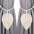 Curtain hooks - 2 sets of hand-woven curtains - curtain cords and curtain leaves