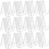 Transparent bookcase - Acrylic display rack - for books, photos, brochures - Set of 12