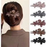 Hair Clips - Butterfly Hair Clips - Large Hair Clips - Matte Duckbill Hair Clips for Women - Alligator Hair Clips for Women - Girls - 5 Pieces