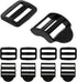 Replacement Backpack Buckles - Set of 5 - Replacement Backpack Buckles - Adjustable - Black Slide Buckles for Backpacks