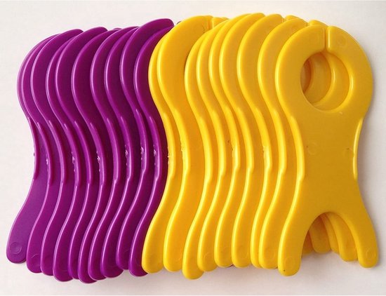 Crochet Hook - Large Spool for Knitting and Sewing - Handmade, 1 Set of 20 - Random Colors - 10x4.8 cm