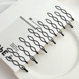 12-pack black retro hairpins - mini black hairpins - fashionable BB clips - invisible ponytail clips - small hairpins - beautiful hair accessories for women and girls wedding decorations