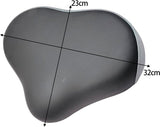 Bicycle saddle - Wide bicycle saddle - Replacement - Exercise bike saddle - Thickened - For indoor/outdoor fitness equipment - Bicycle
