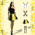 Bee Costume Set for Adults - Complete with Skirt, Headband, Stockings & Gloves - Cosplay & Party Outfit - Hilarious Halloween Costume for Adults