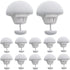 Duvet cover clips - 12 pieces - Duvet cover holders - Non-slip duvet cover clips - Suitable for blankets, sheets, curtains, socks, mattress covers - White