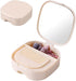 Makeup Mirror - Travel Makeup Mirror - Portable Makeup Mirror with Storage Box - Foldable Compact Mirror with Storage Box - Delicate Storage Box