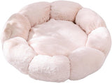 Cat basket - Warm basket for autumn/winter - Round cat basket - Dog mat - Dog basket - Cat basket for home - Pet basket - Pink - 50 cm