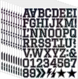 Letter stickers - 10-sheet vinyl letter stickers - 1.5-inch self-adhesive alphabet and number stickers - waterproof - suitable for mailboxes, windows, doors, cars, boats, house numbers (Style A)