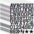 Letter stickers - 10-sheet vinyl letter stickers - 1.5-inch self-adhesive alphabet and number stickers - waterproof - suitable for mailboxes, windows, doors, cars, boats, house numbers (Style A)