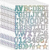 Letter stickers - 10-sheet vinyl letter stickers - 1.5-inch self-adhesive alphabet and number stickers - waterproof - suitable for mailboxes, windows, doors, cars, boats, house numbers (Style B)