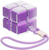 Medicine box - 7-day medicine box - Weekly pill box - Portable pill box for travel - Easy to open - 8 compartments - For storing vitamins and medicines - Purple