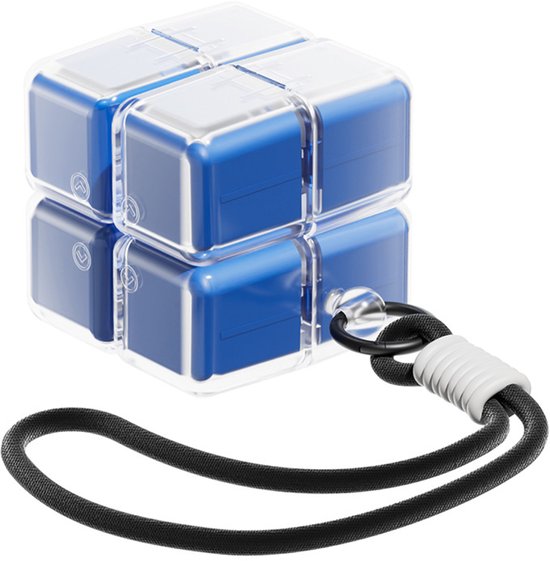 Medicine box - 7-day medicine box - Weekly pill box - Portable pill box for travel - Easy to open - 8 compartments - For storing vitamins and medicines - Blue