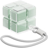 Medicine box - 7-day medicine box - Weekly pill box - Portable pill box for travel - Easy to open - 8 compartments - For storing vitamins and medicines - Green