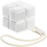 Medicine box - 7-day medicine box - Weekly pill box - Portable pill box for travel - Easy to open - 8 compartments - For storing vitamins and medicines - White