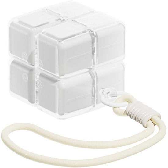 Medicine box - 7-day medicine box - Weekly pill box - Portable pill box for travel - Easy to open - 8 compartments - For storing vitamins and medicines - White