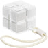 Medicine box - 7-day medicine box - Weekly pill box - Portable pill box for travel - Easy to open - 8 compartments - For storing vitamins and medicines - White