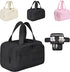 Multi-Zip Makeup Bag - Toiletry Bag - Spacious Storage, Organized Layered Design with Carry Handle - Ideal for Travel & Daily Use（Black）