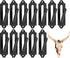 12-Piece Skull Wall Hook Set - Black Steel Hook for Decoration - Includes Mounting Kit