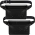 Waterproof Triple Zipper Waist Pack & Touchscreen Phone Case – 2-Piece Set – Ideal for Beach, Cruise, Swimming, Kayaking & Outdoor Activities（Black）