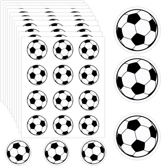 Football Stickers - Waterproof Vinyl Stickers - Suitable for laptops, water bottles, notebooks and mobile phones - Ideal gift for football players, teams and fans - Sports Stickers - 10 sheets, 120 pieces