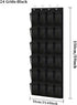 Shoe rack with 24 compartments - Made of sturdy and durable Oxford cloth - Can be hung on a door - Suitable for wardrobes with mesh walls - Black