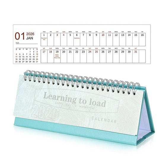Calendar 2026 - Minimalist English Desk Calendar - Office Calendar - Desk Decoration - Style C