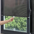 No-Drill Roller Blinds with 3 Suction Cups - Blackout Curtains, Temporary Cover-Up Curtains for Home, Bedroom and Car (Black, 45*124cm)