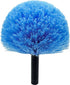 Dust brush head - 8" diameter blue screw head for spider web vacuum cleaners