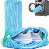 Shoe Wash Bags - 2-Pack - Reusable Shoe Cleaning Bags - Blue
