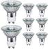 GU10 halogen lamp - 35W - 220V, warm white, 8-pack