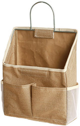 Storage Bag - Cotton and Linen Fabric - Bedside Storage Bag - Wall Mounted - Dorm Room Essentials and Snack Storage Bag - Visual Storage Bag