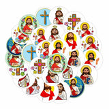 Stickers - Jesus Bible Graffiti Stickers - Seal Stickers - Self-Adhesive Stickers - Decorative Labels - 12 Designs - 10 Sheets