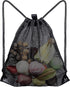 Black Sports Bag - 40*45cm - Mesh - Drawstring - Suitable for fitness, sports, swimming, diving, travel, yoga, dancing, camping, hiking