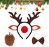 Headband - Elk Hair Accessory - Cute Plush Christmas Headdress - Soft Decorative Accessory for Winter Parties, Cosplay, Costumes