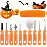 10-Piece Jack-O'-Lantern Cutting Knife Set - Halloween - Baking Tools - Clay Stainless Steel Cutter