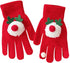 Red Gloves - Women - Winter - Couples - Gift - Cute - Thick - Five Fingers - Warm Gloves