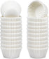 500-pack Mini Cupcake Liners - White - Oil Resistant - Small Cupcake Wrapping Paper - Baking Cups