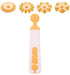 4-in-1 Flower-Shaped Dough Cutter - Multifunctional Dough Cutter - Rotary Cutter - Baking Kitchen Decorating Knife - Pizza Knife