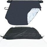 Windshield Cover - 147*90cm Winter Car Windshield Cover - Antifreeze Window Snow Cover - Car Anti-Ice and Antifreeze Snow - Black