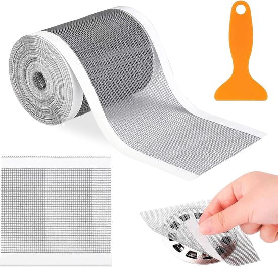 Hair collector - Shower drain filter - Floor drain - Self-adhesive anti-clogging kit for bathroom drain holes - Hair filter - Drain sticker roll - 10 cm x 10 m - Suitable for bathrooms, kitchens and shower rooms