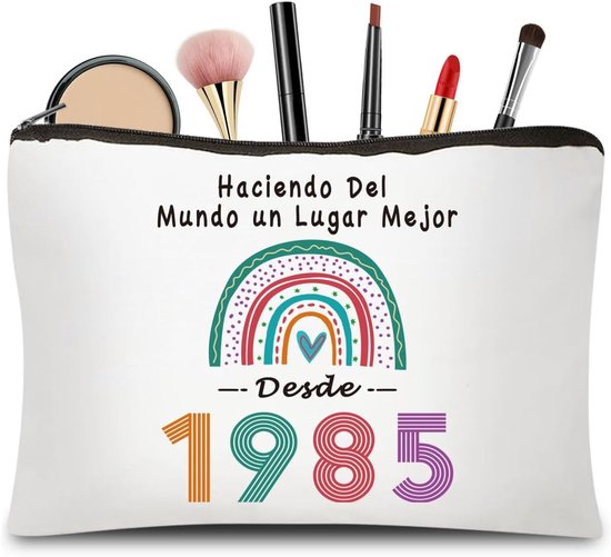 Makeup bag - storage bag - birthday makeup bag - women's makeup bag - for women, girls, girlfriends, party gifts - pencil case - toiletry bag (1985)