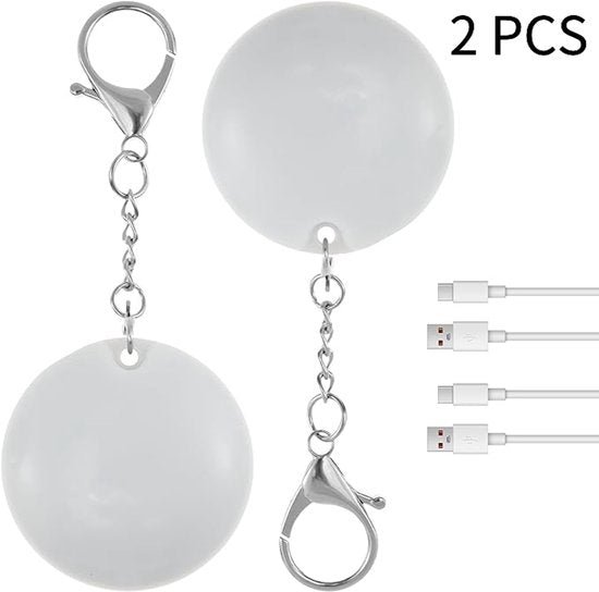 Night Light - With Automatic Sensor Function - Keychain - Gift for Girls and Women - Accessory for Women's Handbag（2 Lights）