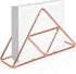 Tissue Holder - Stainless Steel Napkin Holder - Metal Napkin Holder - Triangular Napkin Holder - Paper Napkin Holder - Napkin Holder for Countertop/Dining Table/Picnic Table (Rose Gold)