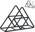 Tissue holder - Stainless steel napkin holder - Metal napkin holder - Triangular napkin holder - Tissue holder - Napkin holder for countertop/dining table/picnic table (black)