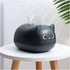 Tissue Box - Tissue Box Organizer with Cat Print - Napkin Holder for the Living Room - Tissue Box for the Kitchen - Toilet Paper Holder for the Bathroom (Black，22*16*13cm)