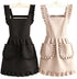 Aprons - 2-piece set - Kitchen aprons - Cooking aprons - Catering aprons - Ceramic aprons - Painting aprons - Black and off-white