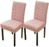 Chair Covers - Pack of 2 - Chair Covers for Home Use - Universal Model - Full Coverage Including Backrest - Stool Covers - Chair Cushions - Non-Slip and Thickened - Pink
