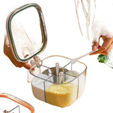 Spice jar - 4-in-1 spice jar - Spice jar with spoon - Storage box - All-in-one spice bottle - Suitable for storing salt, pepper and spices