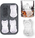 3D French Bulldog Ice Cube Mold - With Integrated Funnel - Cute Dog Shape - Silicone & Easy De-molding